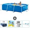 Intex Frame Pool Piscine à cadre rectangulaire - Comprend des accessoires CB14