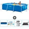 Intex Rechthoekig Frame Zwembad - 260 x 160 x 65 cm - Blauw - Inclusie...