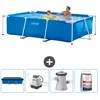 Intex Frame Pool Piscine à cadre rectangulaire - Comprend des accessoires CB53