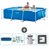 Intex Frame Pool Piscine à cadre rectangulaire - Comprend des accessoires CB3
