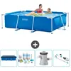 Intex Frame Pool Piscine à cadre rectangulaire - Comprend des accessoires CB5