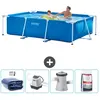 Intex Frame Pool Piscine à cadre rectangulaire - Comprend des accessoires CB54