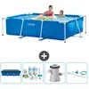 Intex Frame Pool Piscine à cadre rectangulaire - Comprend des accessoires CB7