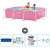 Intex Frame Pool Piscine à cadre rectangulaire - Comprend des accessoires CB7
