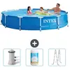 Intex Metal Frame Piscine à cadre ronde - Comprend des accessoires CB84