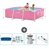 Intex Frame Pool Piscine à cadre rectangulaire - Comprend des accessoires CB5
