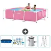 Intex Frame Pool Piscine à cadre rectangulaire - Comprend des accessoires CB6