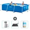 Intex Frame Pool Piscine à cadre rectangulaire - Comprend des accessoires CB80