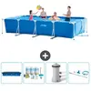 Intex Frame Pool Piscine à cadre rectangulaire - Comprend des accessoires CB7