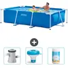 Intex Rechthoekig Frame Zwembad - 260 x 160 x 65 cm - Blauw - Inclusie...