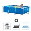 Intex Frame Pool Piscine à cadre rectangulaire - Comprend des accessoires CB79