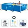 Intex Frame Pool Piscine à cadre rectangulaire - Comprend des accessoires CB74
