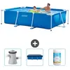 Intex Rechthoekig Frame Zwembad - 260 x 160 x 65 cm - Blauw - Inclusie...