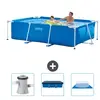 Intex Frame Pool Piscine à cadre rectangulaire - Comprend des accessoires CB76