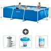 Intex Frame Pool Piscine à cadre rectangulaire - Comprend des accessoires CB77