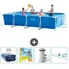 Intex Frame Pool Piscine à cadre rectangulaire - Comprend des accessoires CB14