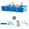 Intex Frame Pool Piscine à cadre rectangulaire - Comprend des accessoires CB5