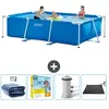 Intex Frame Pool Piscine à cadre rectangulaire - Comprend des accessoires CB11