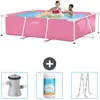 Intex Frame Pool Piscine à cadre rectangulaire - Comprend des accessoires CB84