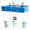 Intex Frame Pool Piscine à cadre rectangulaire - Comprend des accessoires CB73