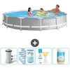 Intex Rond Prism Frame Zwembad - 366 x 76 cm - Grijs - Inclusief Pomp ...