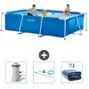 Intex Frame Pool Piscine à cadre rectangulaire - Comprend des accessoires CB81