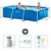 Intex Frame Pool Piscine à cadre rectangulaire - Comprend des accessoires CB82