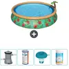 Piscine Gonflable Ronde Fast Set - Comprend des accessoires CB53
