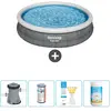 Piscine Gonflable Ronde Fast Set - Comprend des accessoires CB49