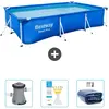 Piscine Rectangulaire Steel Pro - Comprend des accessoires CB38