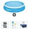 Bestway Piscine Gonflable Ronde Fast Set - Comprend des accessoires CB38