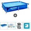 Bestway Rechthoekig Steel Pro Zwembad - 221 x 150 x 43 cm - Blauw - In...