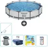 Piscine Ronde Steel Pro MAX - Comprend des accessoires CB20