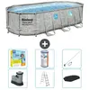 Bestway Swim Vista Piscine Oval Power Steel - Comprend des accessoires CB36