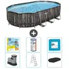 Piscine Oval Power Steel - Comprend des accessoires CB34