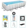 Bestway Piscine Rectangulaire Power Steel - Comprend des accessoires CB35