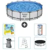 Piscine Ronde Steel Pro MAX - Comprend des accessoires CB33