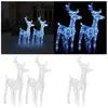 vidaXL Rennes LED 2 pcs. Bleu 80 LEDs Acrylique - Rennes de Noël - Ren...