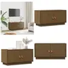 Vidaxl - Meuble tv Marron miel 80x34x40 cm Bois de pin massif - Meuble...