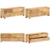 Meuble tv Bois de manguier solide 110x30x40 cm - Meubles Tv - Meuble Tv Bois - Meuble Tv Design - Meuble Tv Moderne - Meuble Tv Industriel - Home &