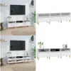 Vidaxl - Meuble tv blanc 150x30x44,5 cm bois d'ingénierie - meuble tv ...