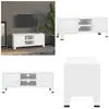 Vidaxl - Meuble tv industriel Blanc 105x35x42 cm Métal - Meubles Tv - ...