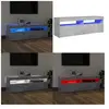 Vidaxl - Meuble tv avec lumières led gris béton 120x35x40 cm - Meuble Tv - Meuble Téléviseur - Armoire Tv - Télévision Led - Éclairage Led - Home &