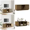 vidaXL Meuble tv Marron miel 110,5x35x44 cm Bois de pin massif - meubl...