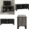 vidaXL Armoire TV Gris 105x36x47 cm Métal et MDF - Armoire TV - Armoir...