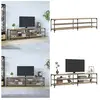 vidaXL Meuble TV chêne sonoma 200x30x50 cm bois d'ingénierie et métal ...