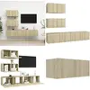 Vidaxl - Ensemble de meubles tv 4 pcs Chêne sonoma Bois d'ingénierie -...