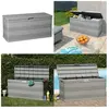 Vidaxl - Boîte de rangement de jardin gris 117x45x56 cm - Boîte De Ran...