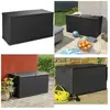 Vidaxl - Boîte de stockage de jardin Anthracite 120x56x63 cm pp Rotin - Boîte De Rangement Jardin - Coffre De Rangement Extérieur - Rangement Jardin