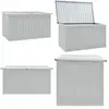 Vidaxl - Boîte de rangement de jardin Gris 171x99x93 cm - coffre de rangement - coffres de rangement - Home & Living - Gris